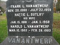 VanAntwerp, Frank, Hattie L. (Sutliff) and Harold L